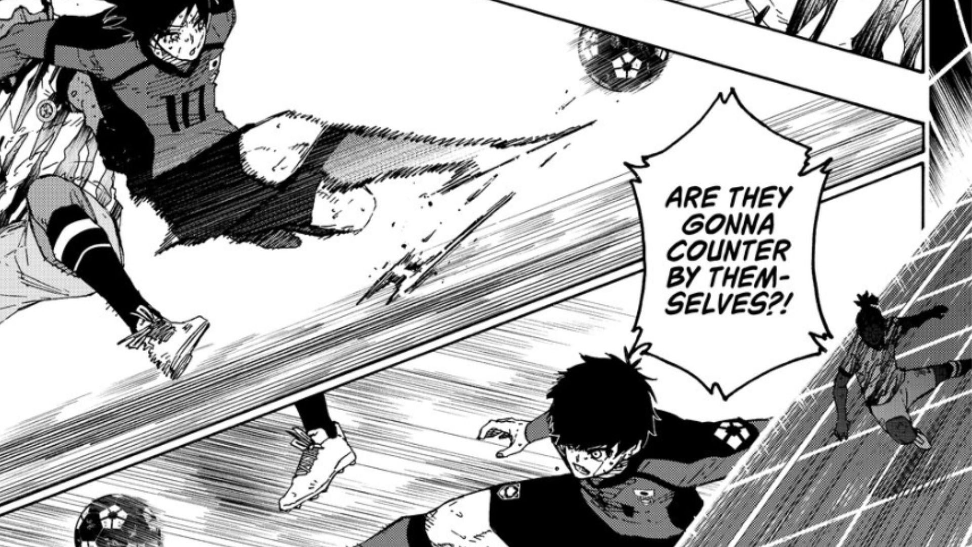Isagi and Rin&#039;s combination against Nigeria (Image Source: K Manga)
