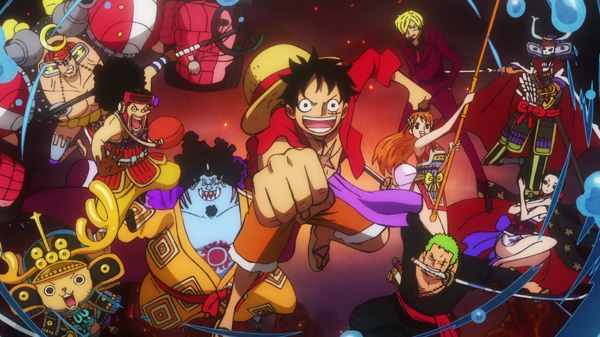 Luffy and his crew 