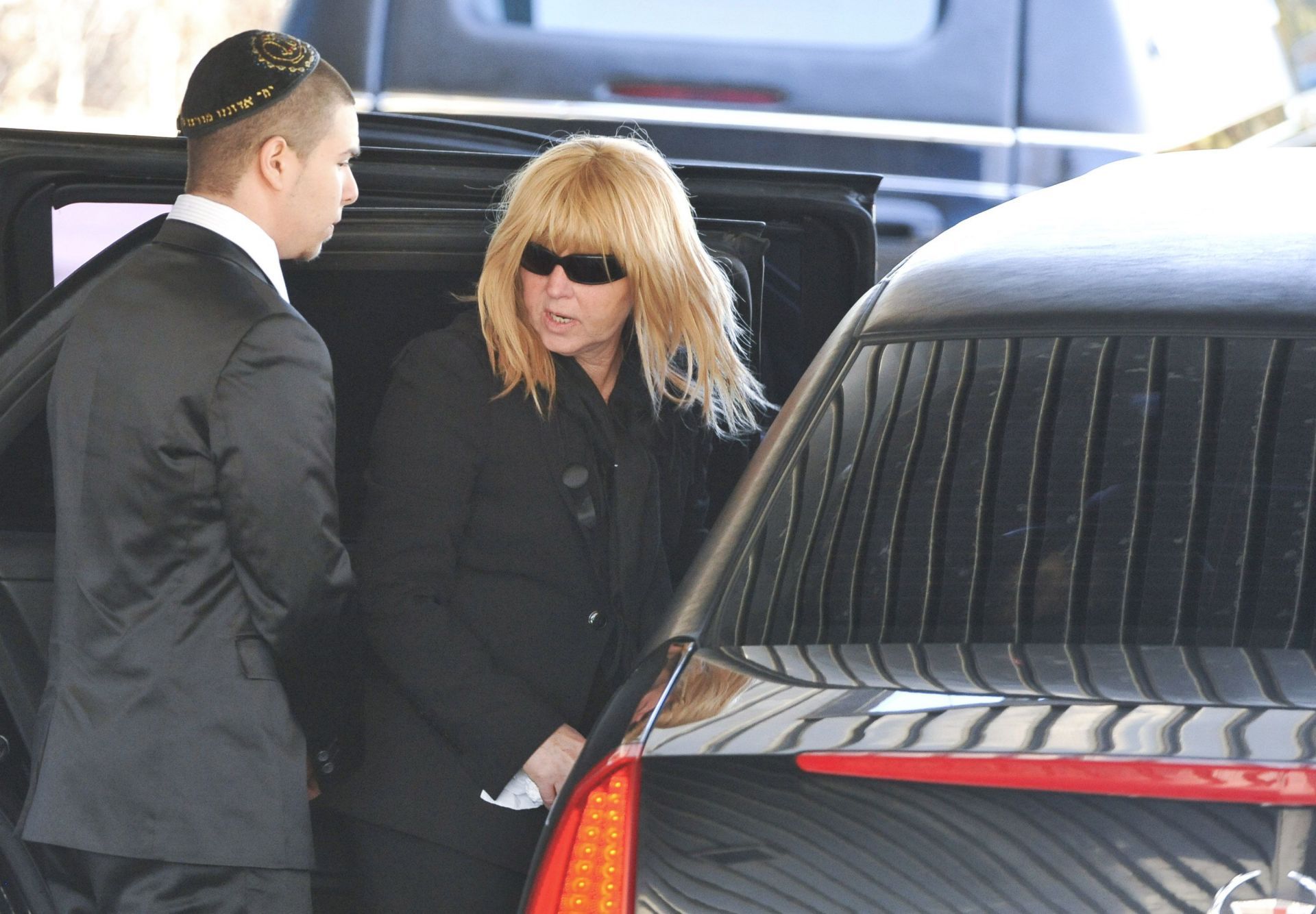 Judy Haim At Private Funeral Service For Son, Corey Haim - Source: Getty