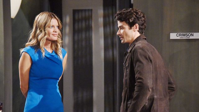 Michelle Stafford (Phyllis) and Matt Cohen (Det. Burrow) played in scenes together on General Hospital; now they&#039;re on The Young and the Restless | Image: JPI