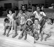 Cam Newton with his children in 2022. His children with Jasmin Brown are missing in the picture (Image via Instagram/cam)