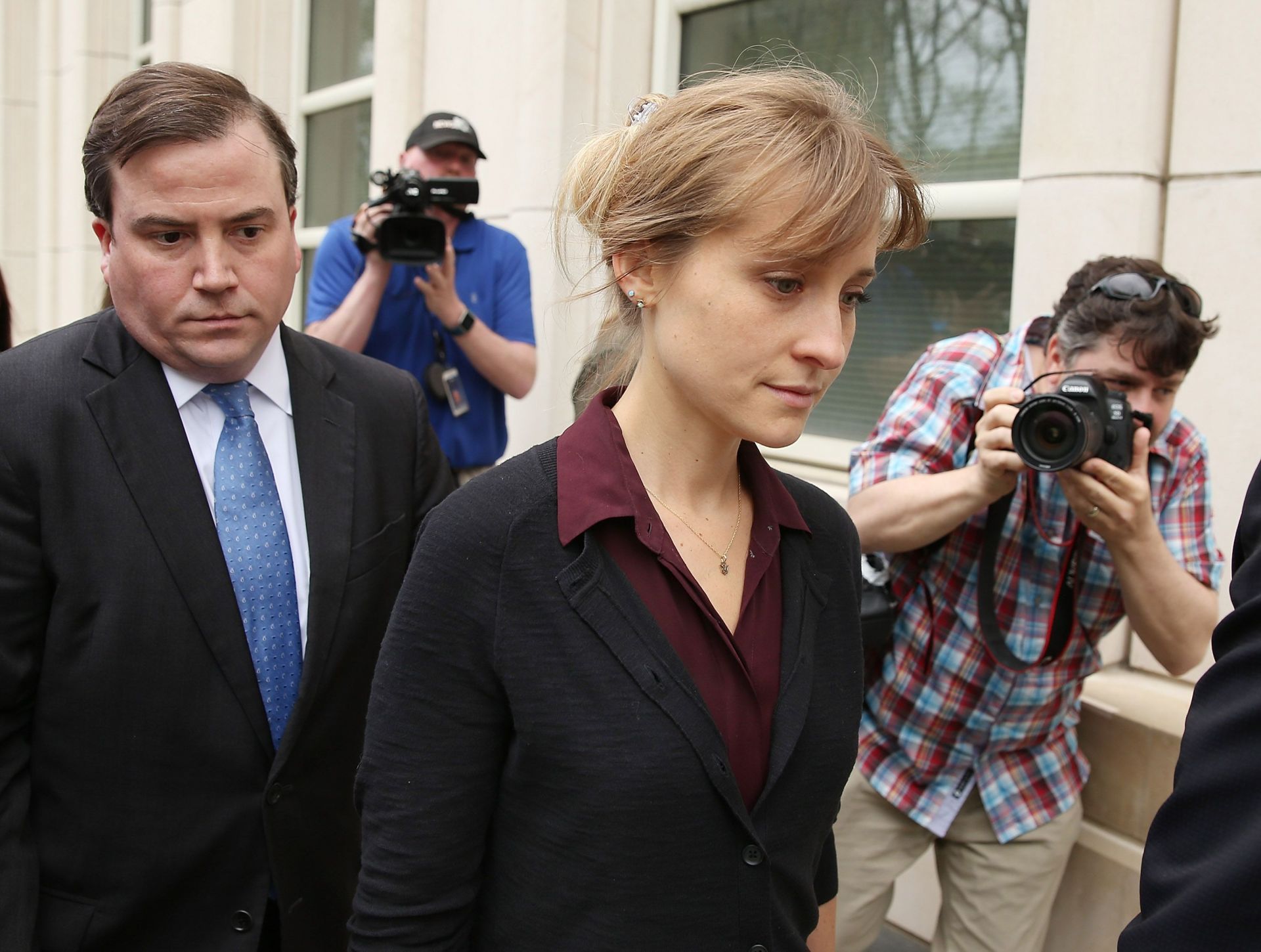Actress Allison Mack Attends Court Over Sex Trafficking Charges - Source: Getty