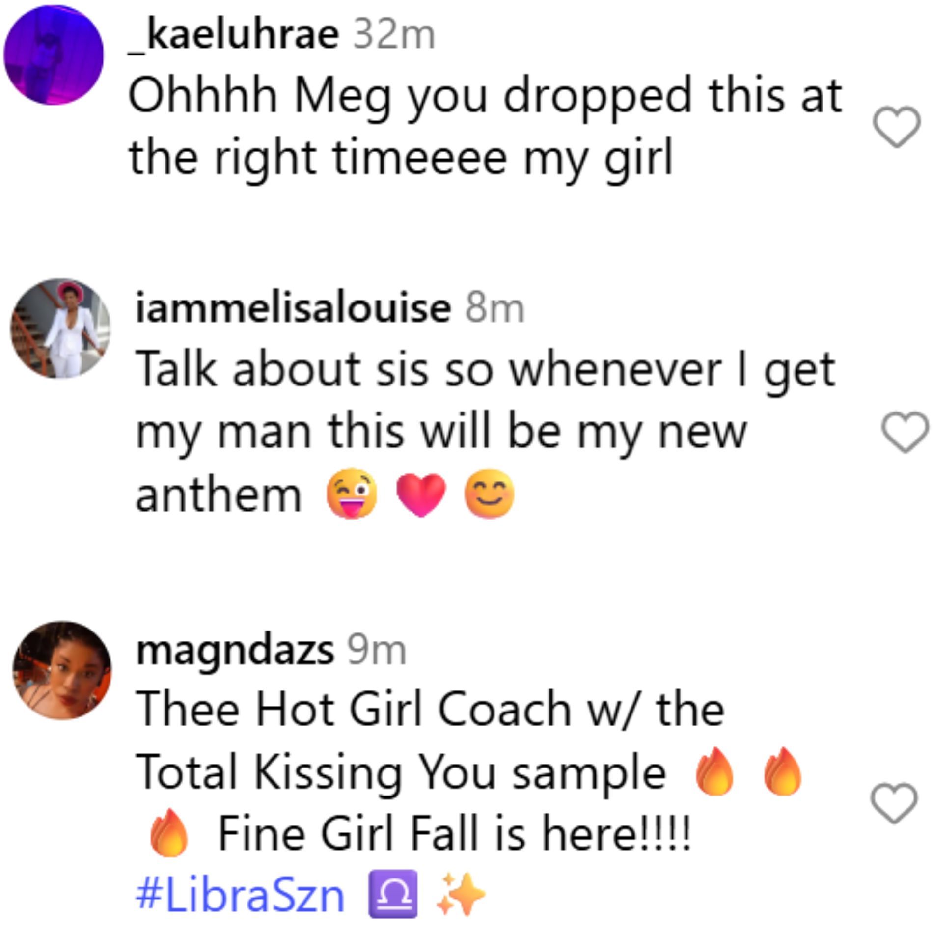Fans react to Megan&#039;s video. (Image via Instagram/@theestallion)