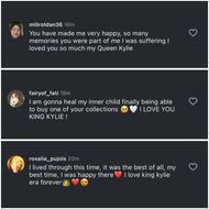 Fans react to Kylie’s post (Image via Instagram/@mykyliejenner)