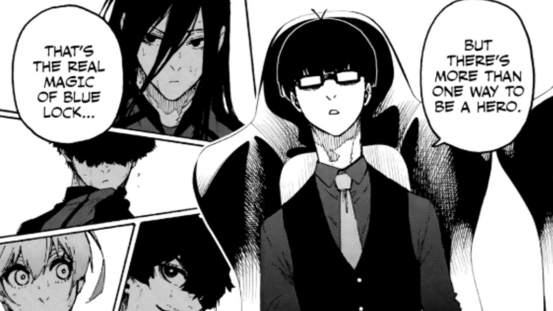 Ego explaining Rin&#039;s goal (Image Source: K Manga)
