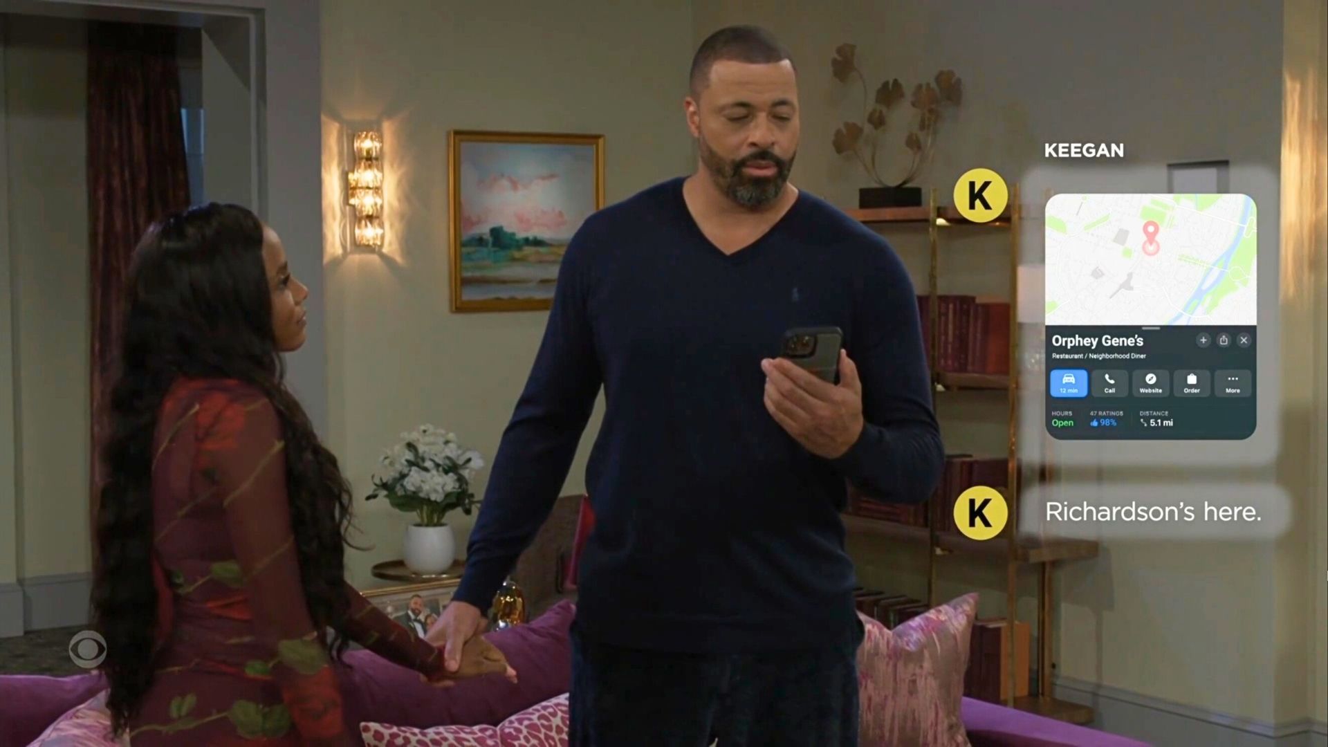 Beyond the Gates: Bill makes an excuse to check on Andre | Image: CBS