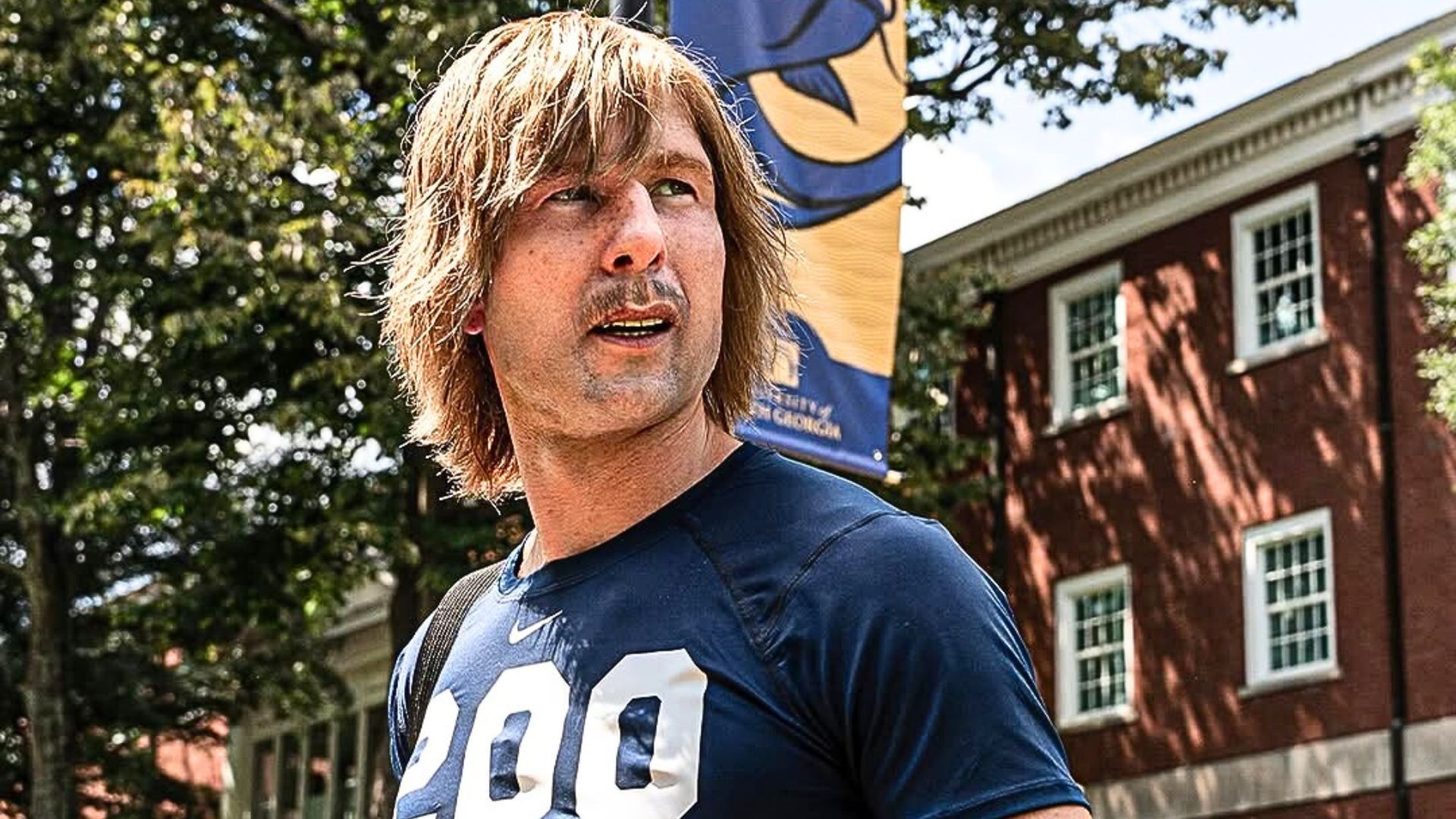 Glen Powell in Chad Powers (Image via Instagram/@espn)