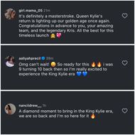 Fans react to Kylie’s post (Image via Instagram/@kyliejenner)