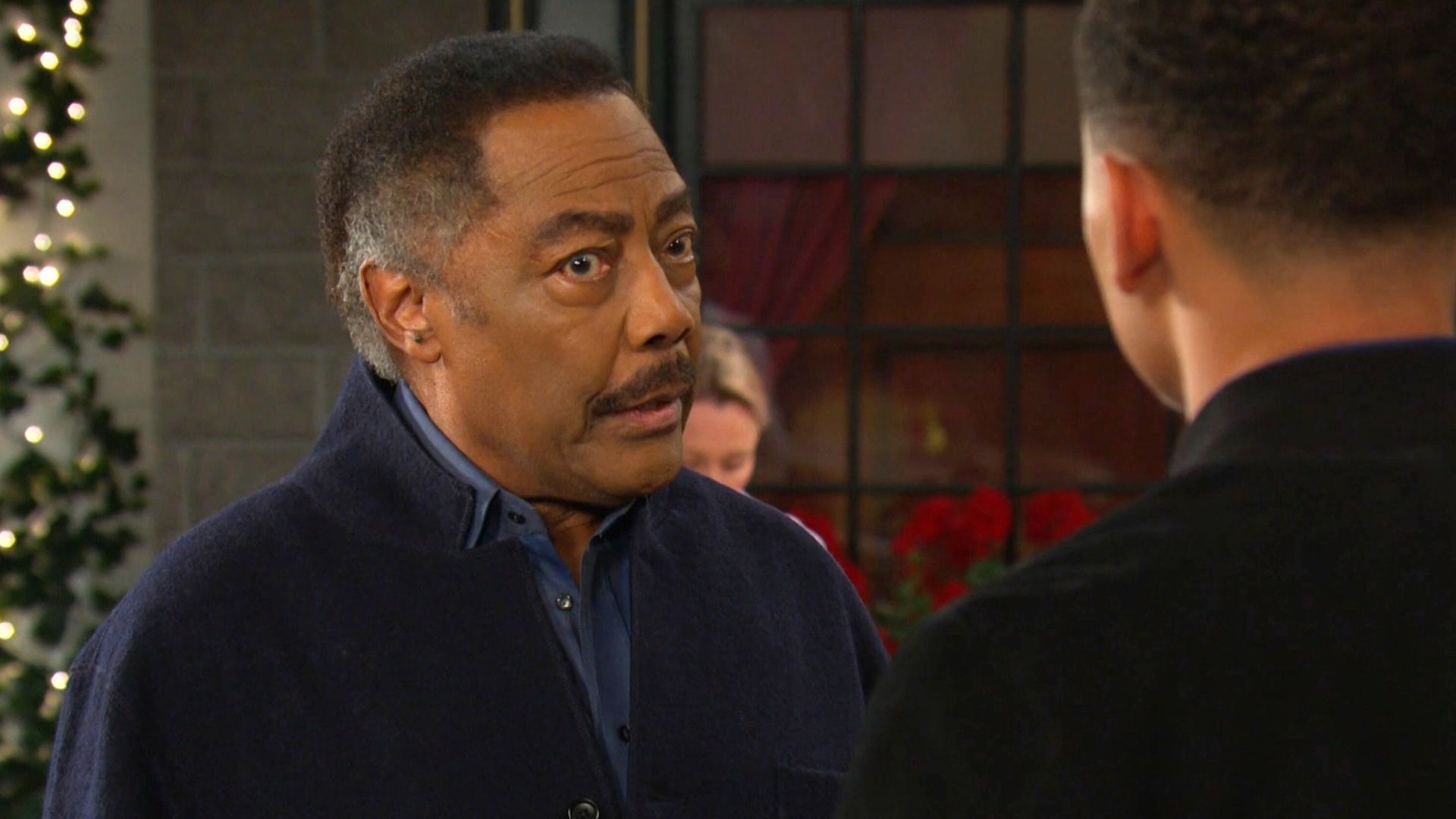 Abe pleads with Theo to reconsider his plan to accept a job at DiMera Enterprises | Image: Peacock