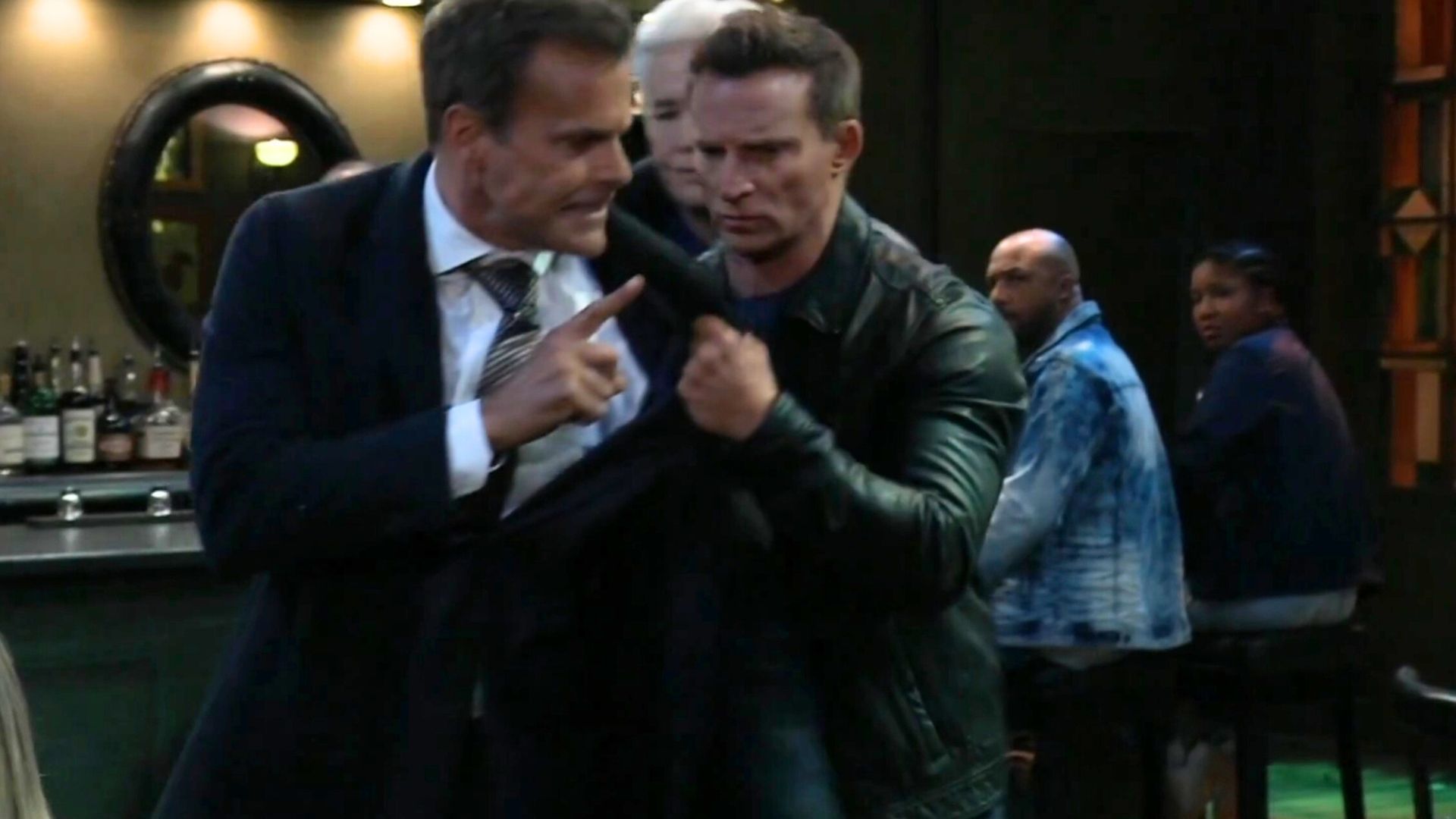 Jason escorted Drew out of the Brown Dog | Image: ABC