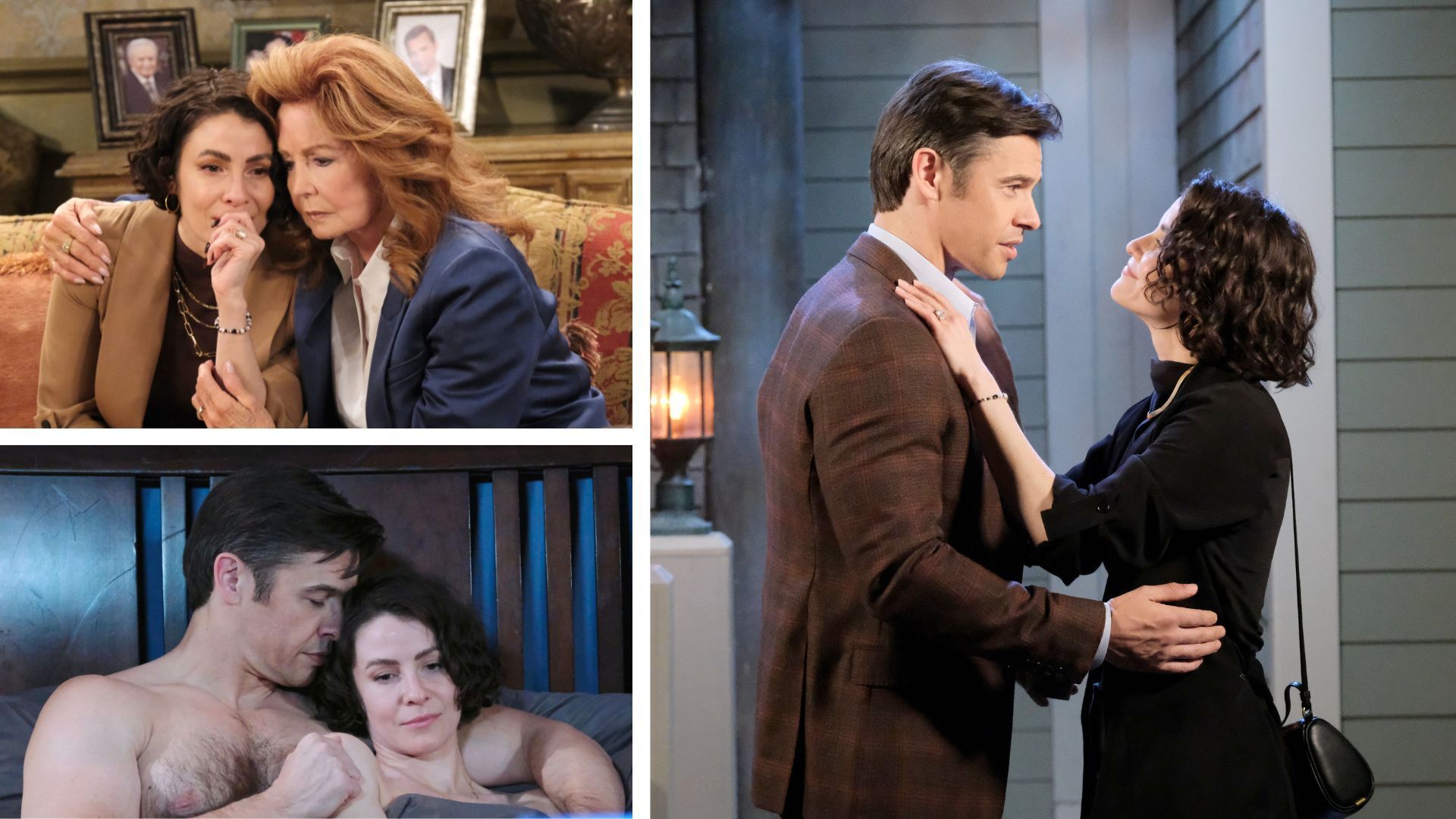 Sarah (Linsey Godfrey), Maggie (Suzanne Rogers), and Xander (Paul Telfer) on Days of our Lives | Image: JPI