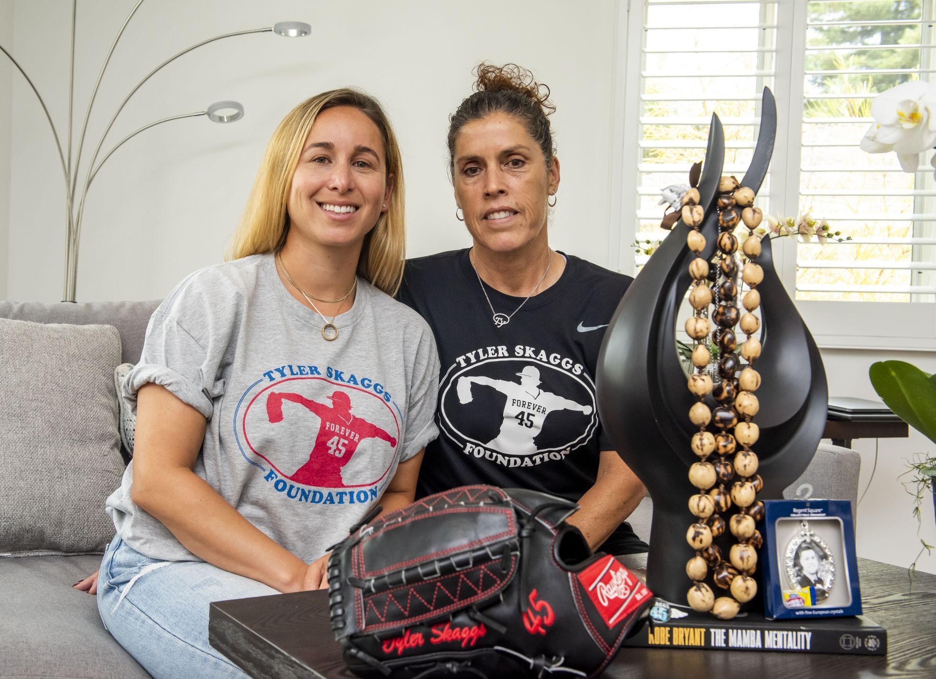 Carli Skaggs and Debbie Skaggs at One Year Anniversary Of Tyler Skaggs&#039; Death - Source: Getty