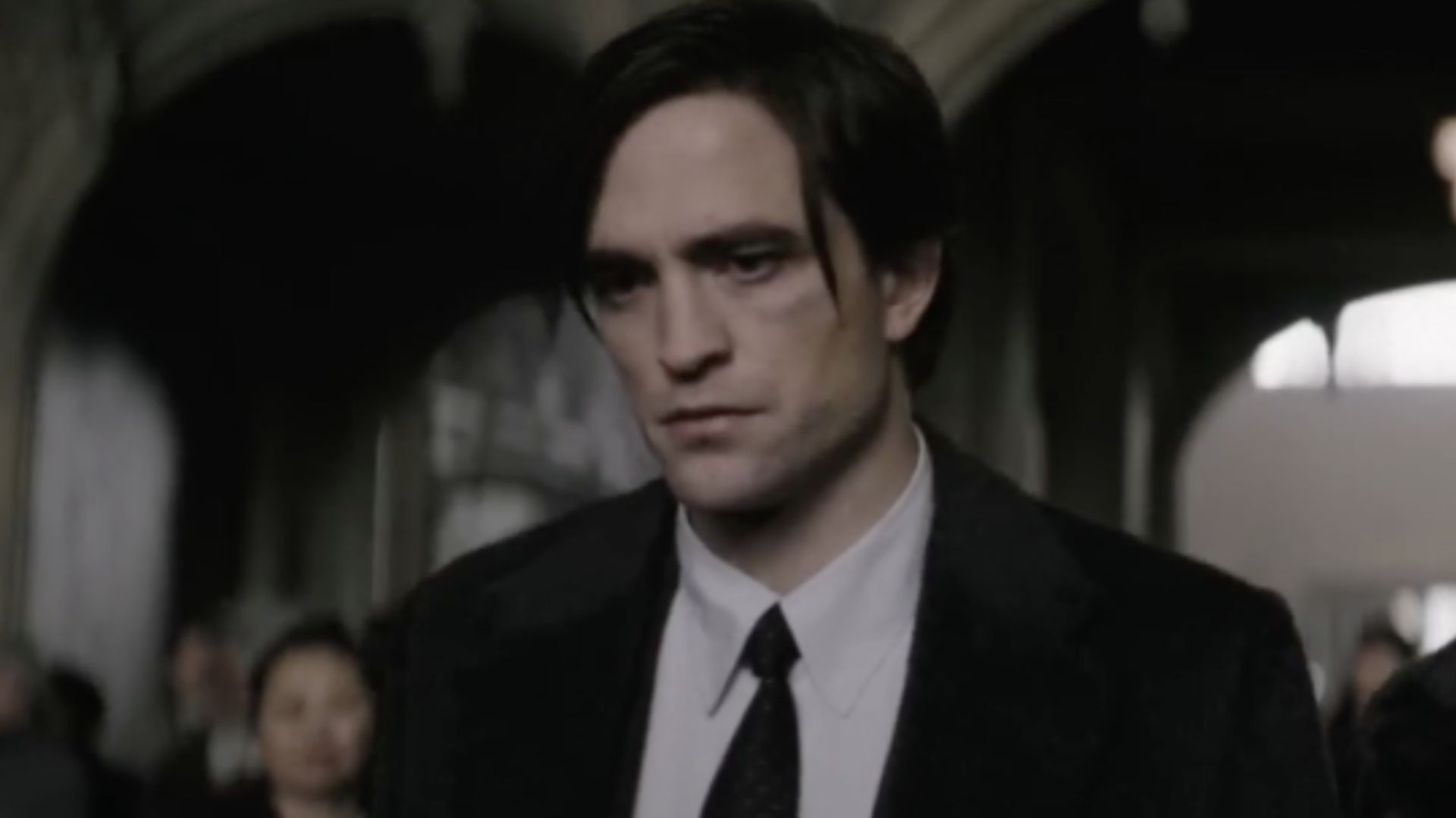 This is a still of Robert Pattinson in The Batman