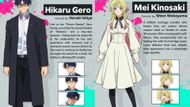 Character cards of Hikaru and Mei (Image Credits: Shueisha)