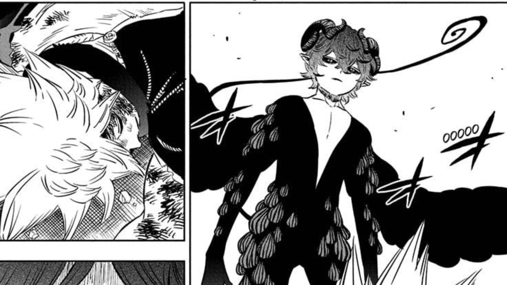 Adrammelech checking out Asta (Image Credits: Shueisha)