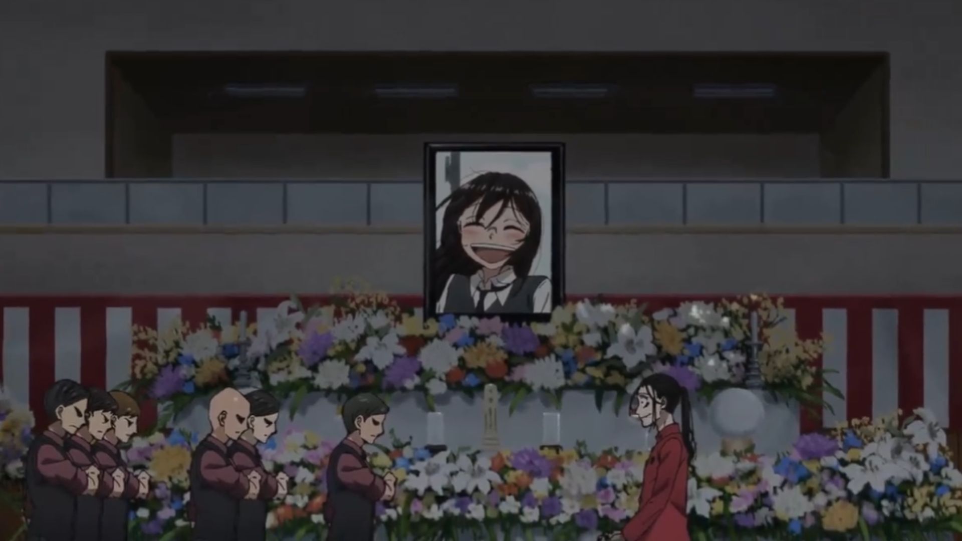 Headmaster organizes Ono&#039;s funeral (Image Source: Science SARU)