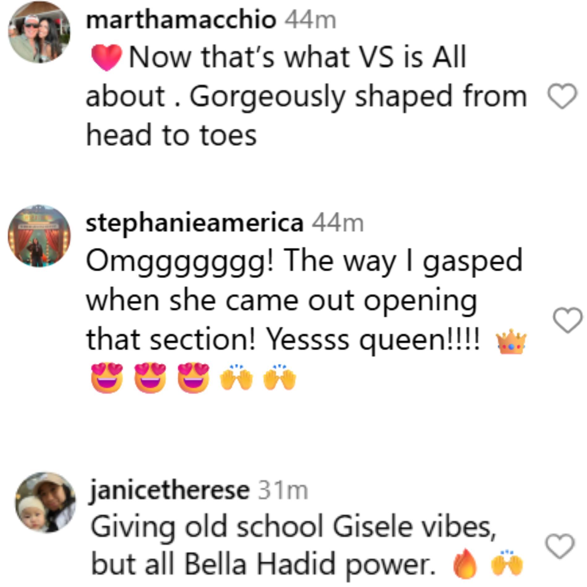 Fans react to VS&#039;s post. (Image via Instagram/@victoriassecret)