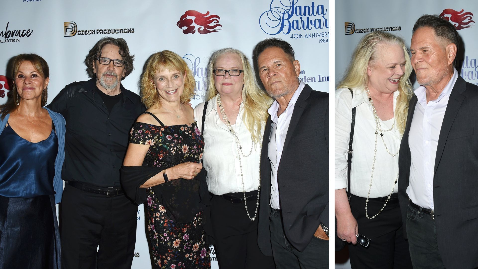 In August 2024, A Martinez (Cruz) reunited with Marcy Walker (Eden), Nancy Lee Grahn (Julia), Lane Davies (Mason), and Harley Jane Kozak (Mary) from Santa Barbara | Image: JPI