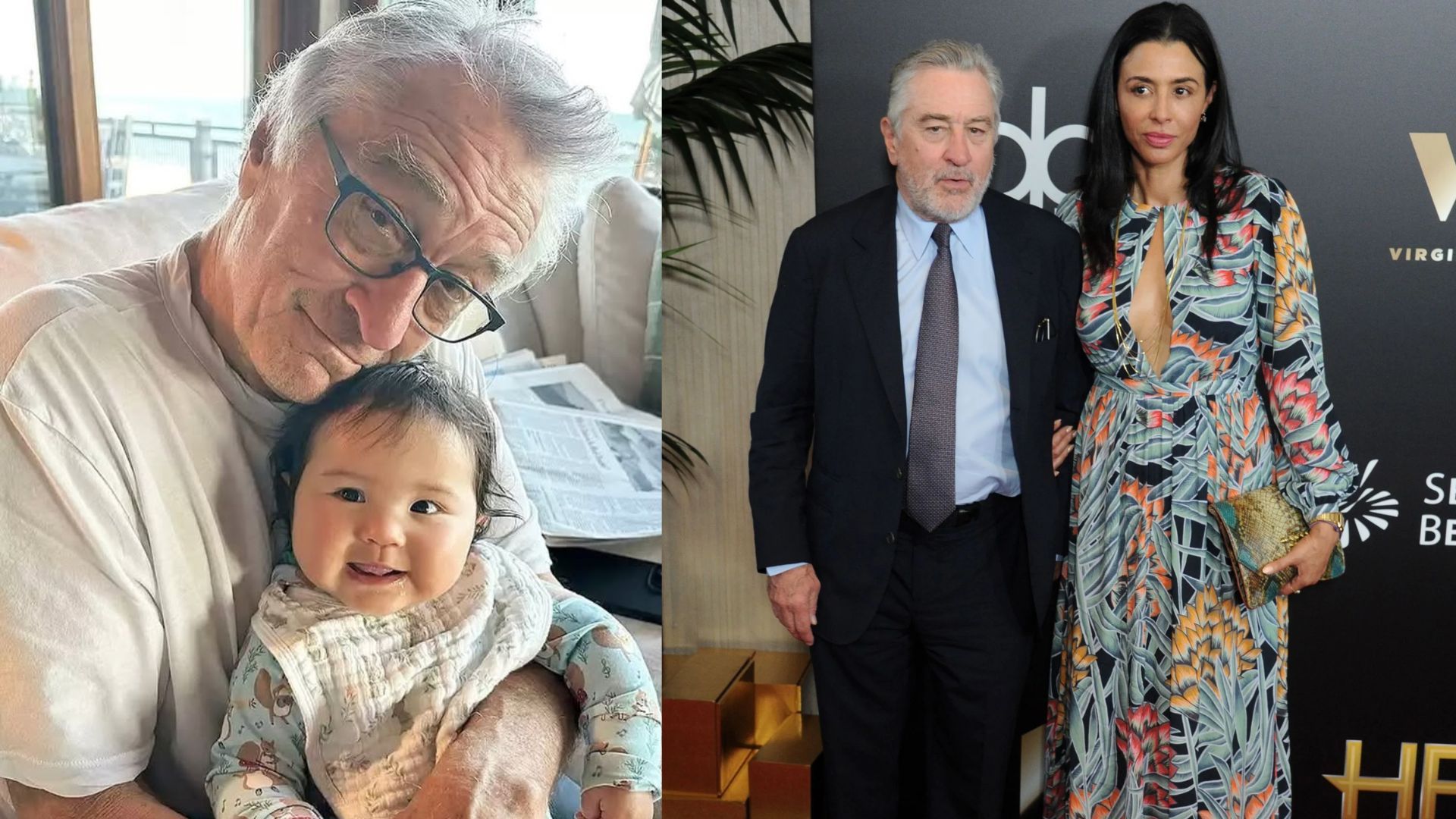 Robert De Niro with his oldest and youngest daughter (Image via Getty / Instagram)