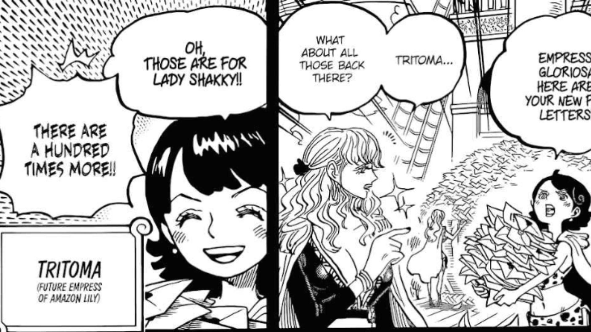 Tritoma as seen in manga