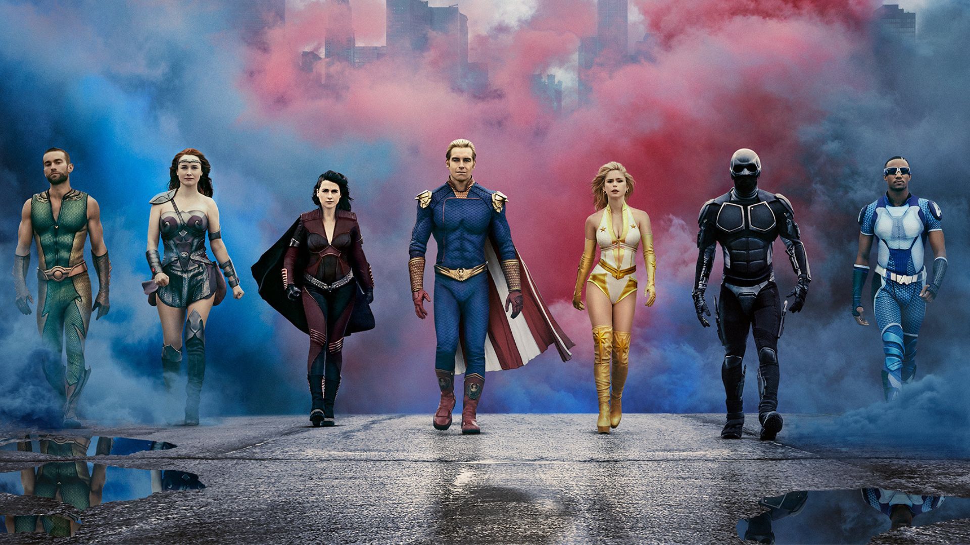 Homelander and other supes (Image via Prime Video)