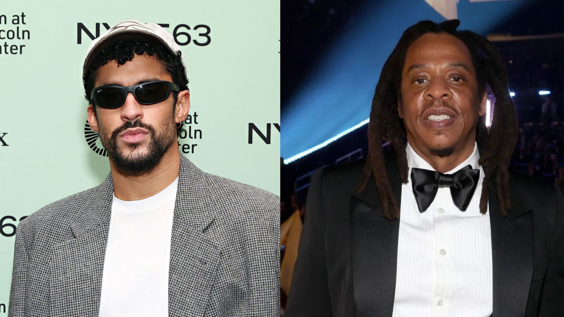 Jay-Z stands with Bad Bunny (Image via Getty)