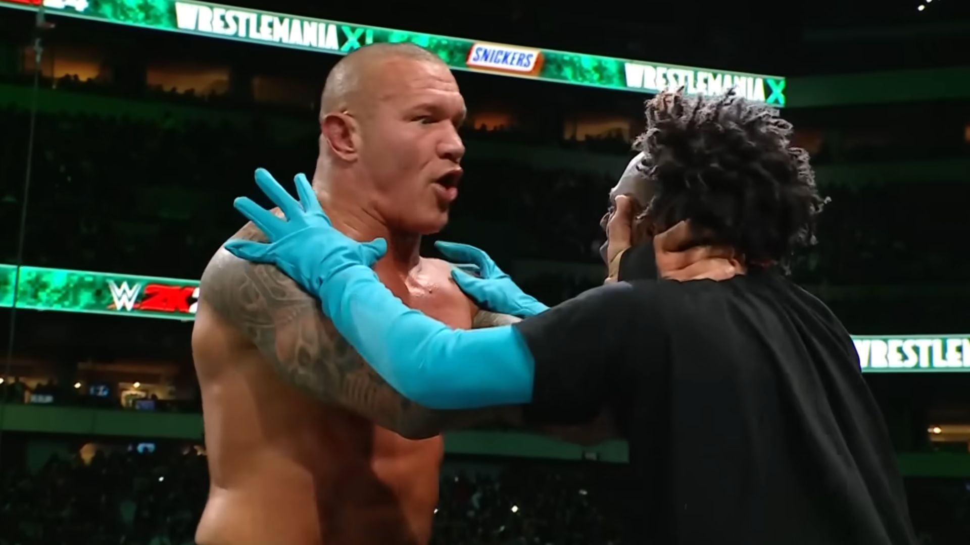 Randy Orton RKOs iShowSpeed (Screenshot via YouTube)