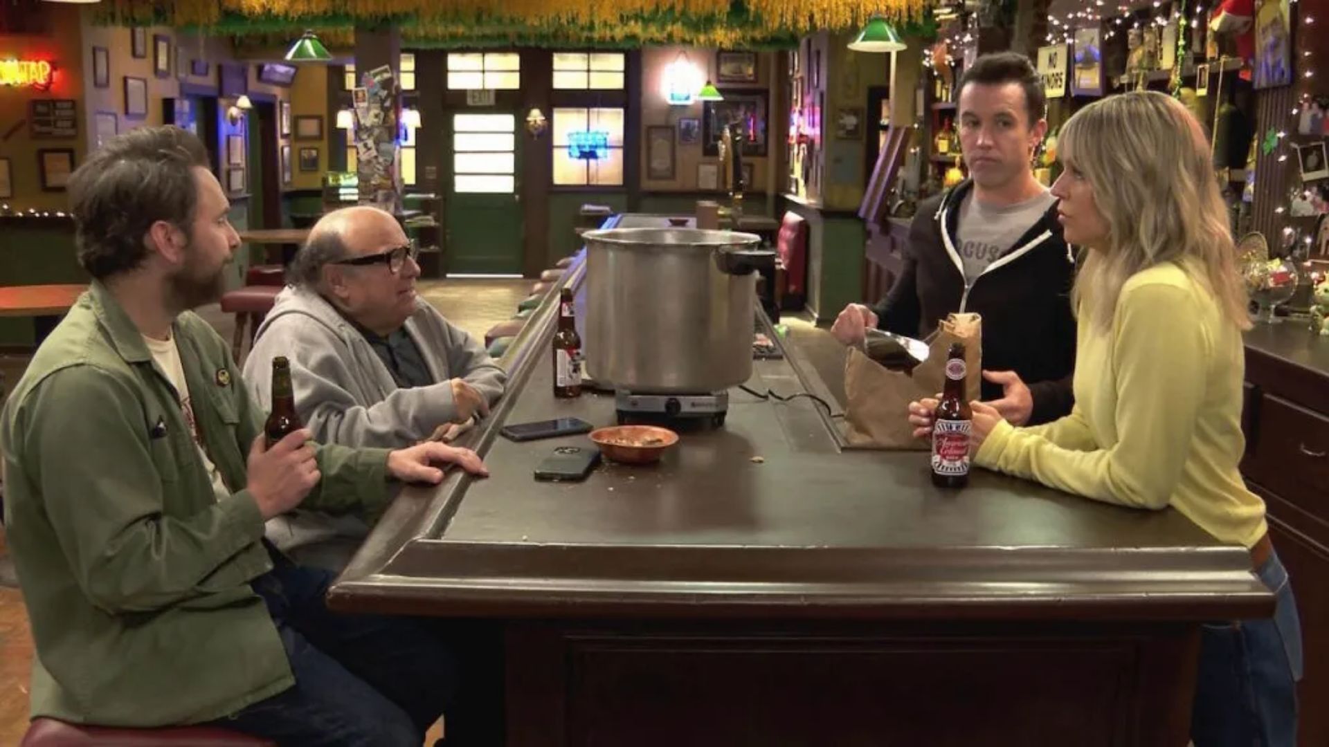 A still from It&#039;s Always Sunny in Philadelphia (Image via Hulu)