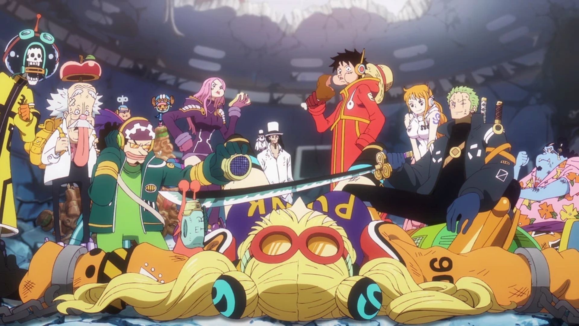 The Straw Hats capturing York (Image Credit: Toei Animation)