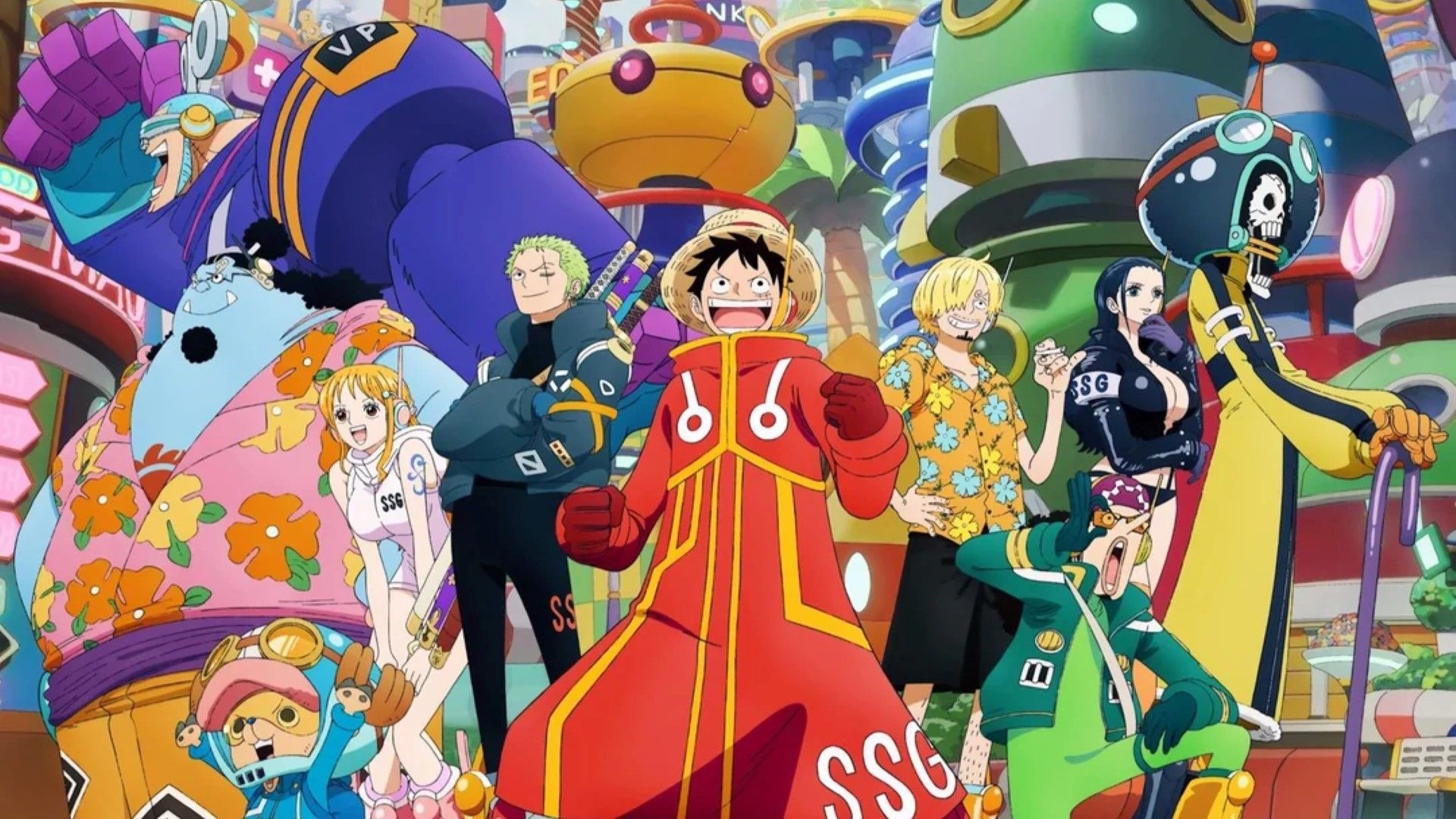 The Straw Hats Pirates (Image Credit: Toei Animation)