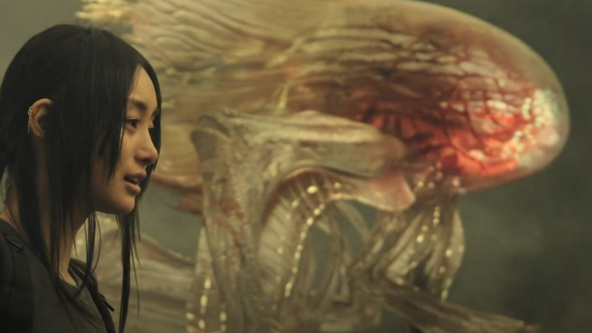 A still of Mitsuki Yamato &amp; the &ldquo;gardener&rdquo; in Invasion Season 3 Episode 8 (Image Via: Apple TV+)