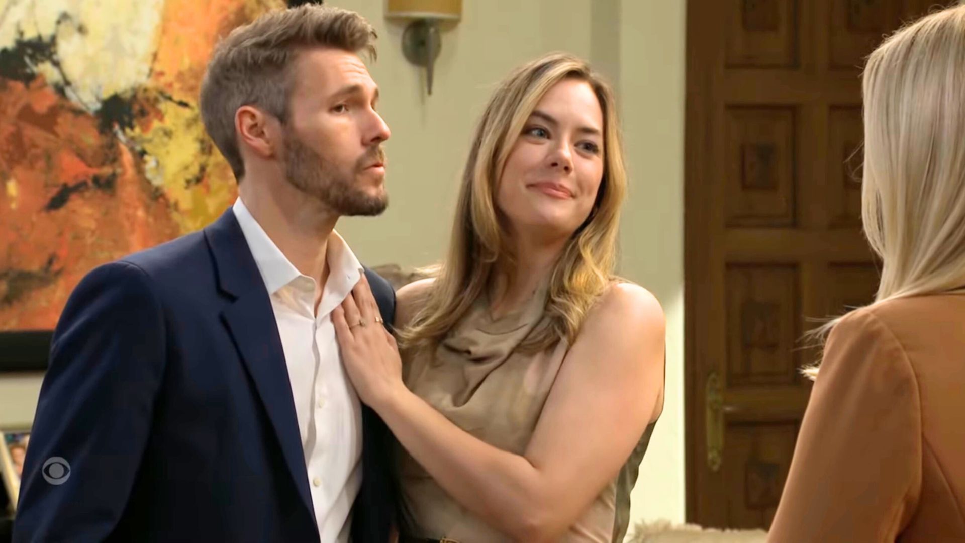 Hope and Liam announce their engagement on The Bold and the Beautiful | Image: CBS