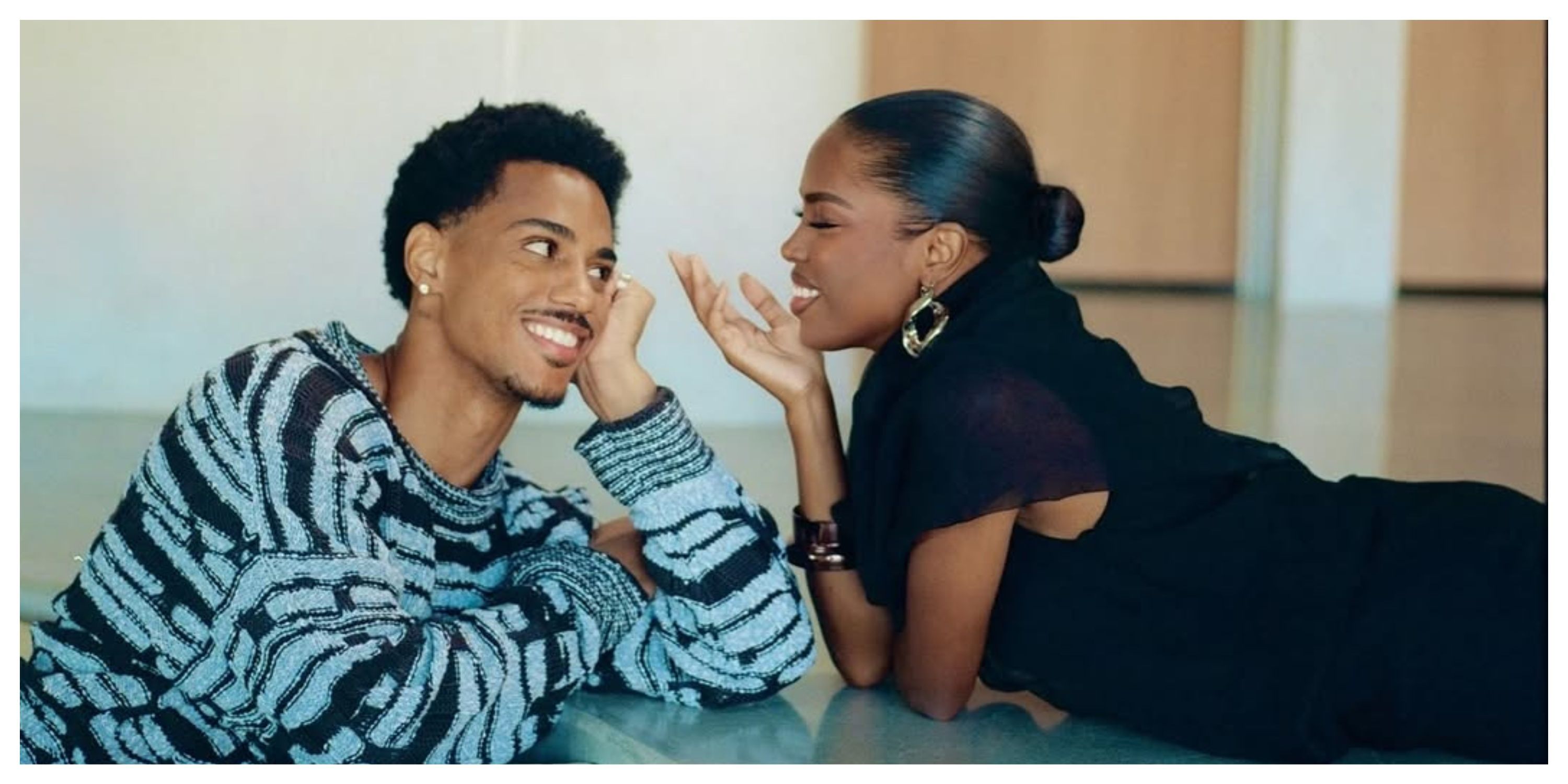 Keith Powers and Ryan Destiny announce their engagement. (Image via Instagram/ @keithpowers)