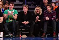 Celebrities Attend The New York Knicks Vs Philadelphia 76ers Game - Source: Getty