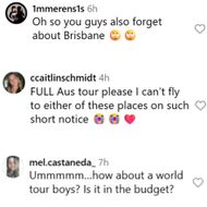 Fans react to 5SOS's post. (Image via Instagram/@5sos)