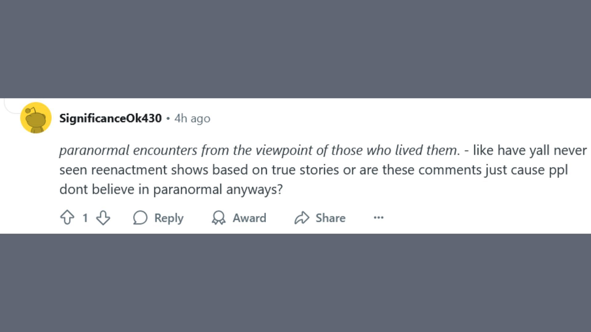 User @SignificanceOk430 via./Reddit.