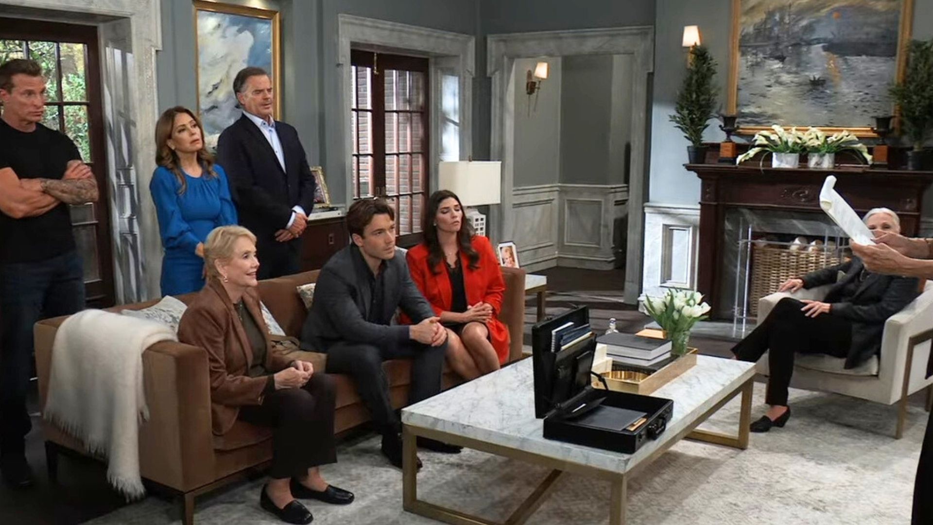 Monica&#039;s will-reading will have to wait until next week on General Hospital | Image: ABC