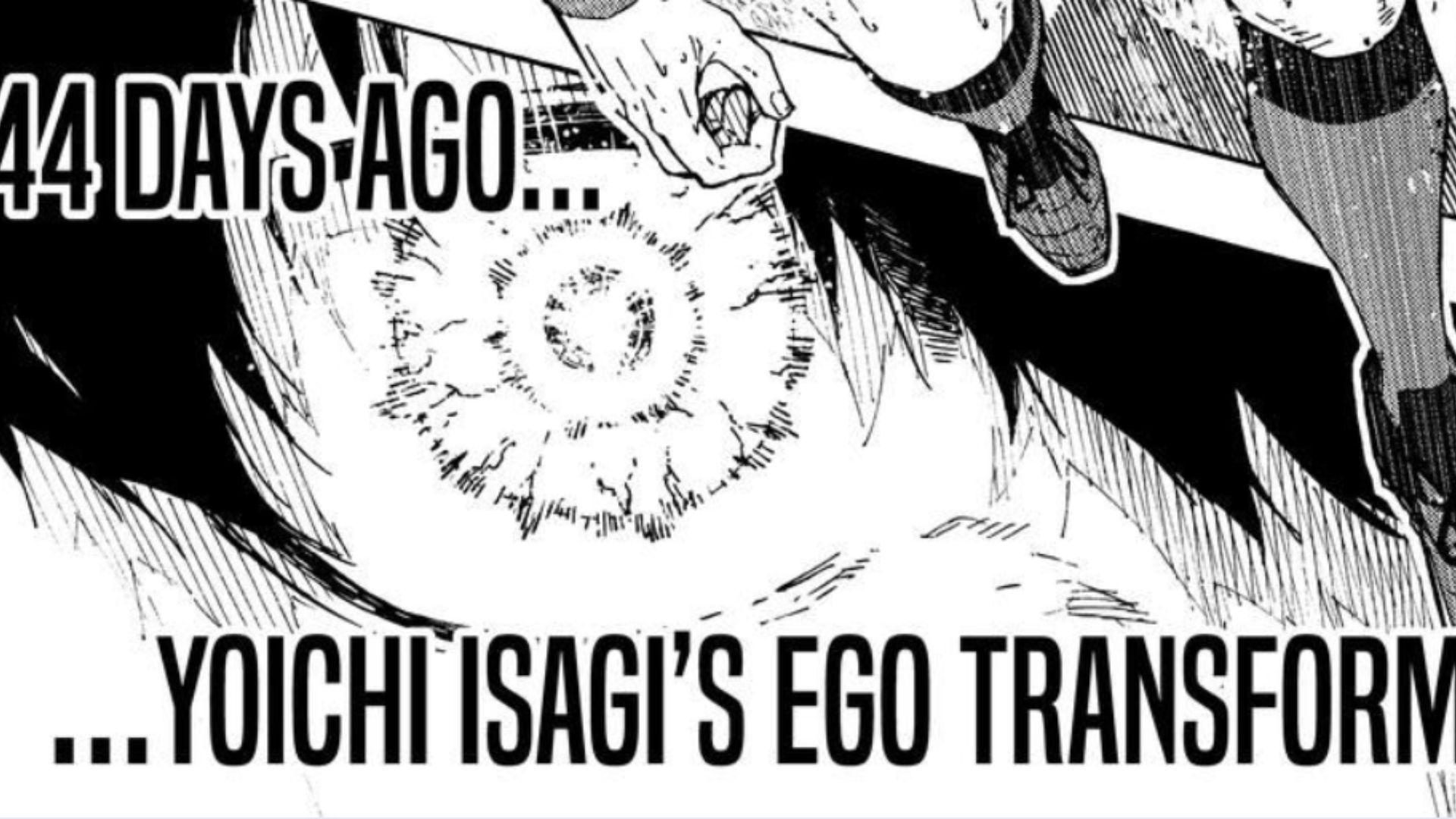 Isagi&#039;s flashback begins (Image Source: K Manga)