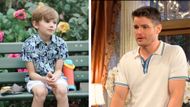 If Harrison (Redding Munsell) needs his dad, then you can bet that Kyle (Michael Mealor) will be there for his son on The Young and the Restless | Image: JPI, CBS