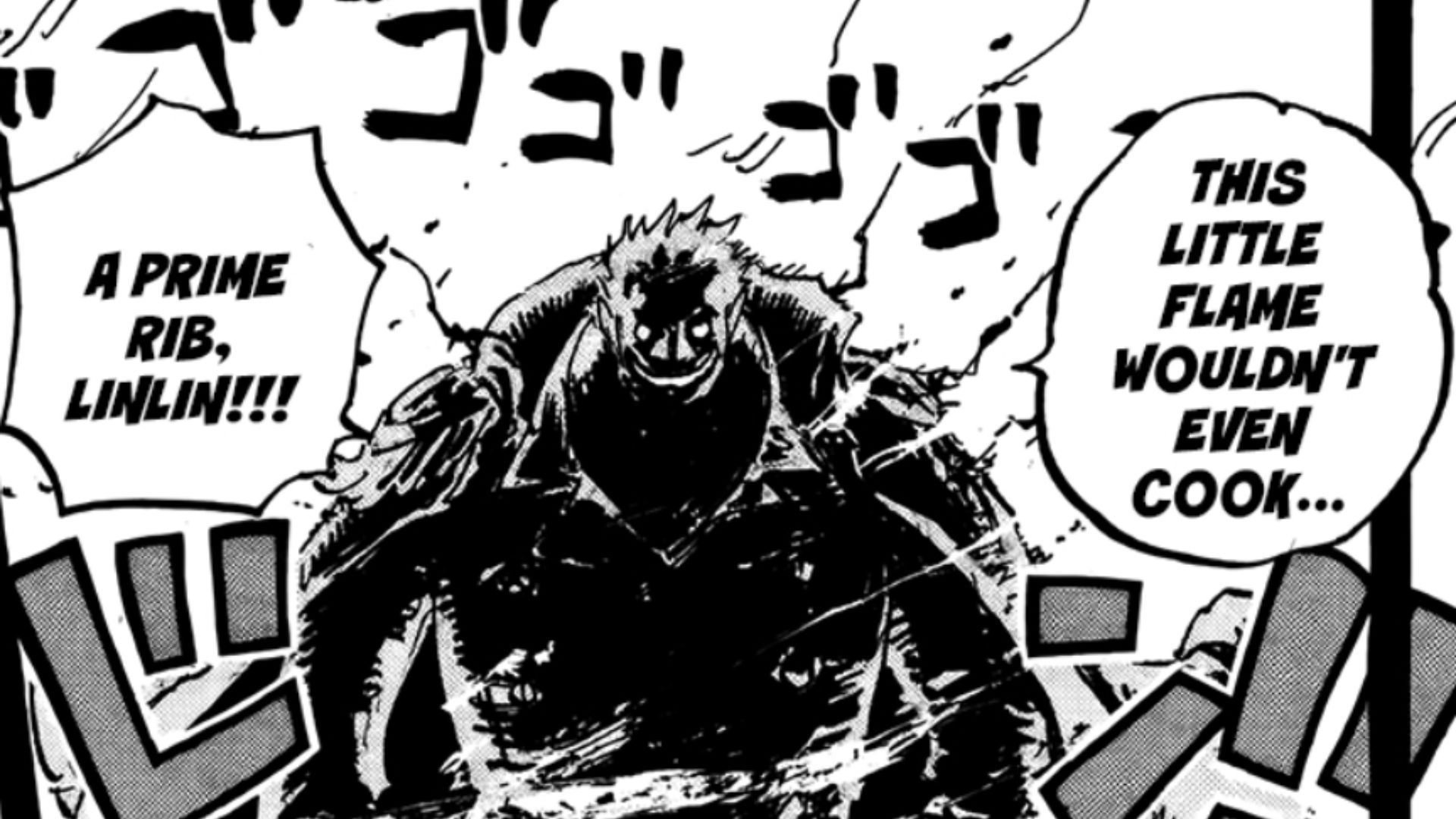 Garps&#039; intimidating presence during the God Valley (Image Source: VIZ)