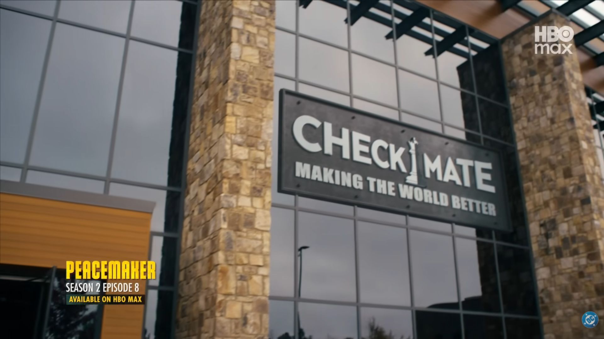 The Checkmate logo as seen in the finale | Image Via: DC