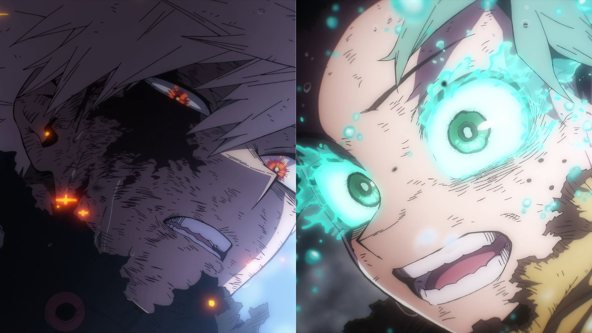 Bakugo and Deku, as seen in the My Hero Academia anime (Image credit: Studio Bones)