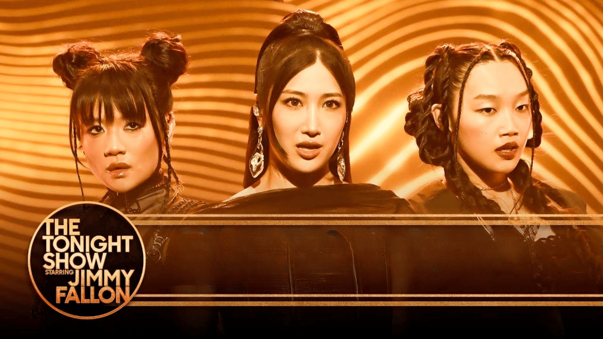 EJAE, Audrey Nuna and Rei Ami from KPop Demon Hunters: Golden @ The Tonight Show | Image via: The Tonight Show Starring Jimmy Fallon on YouTube