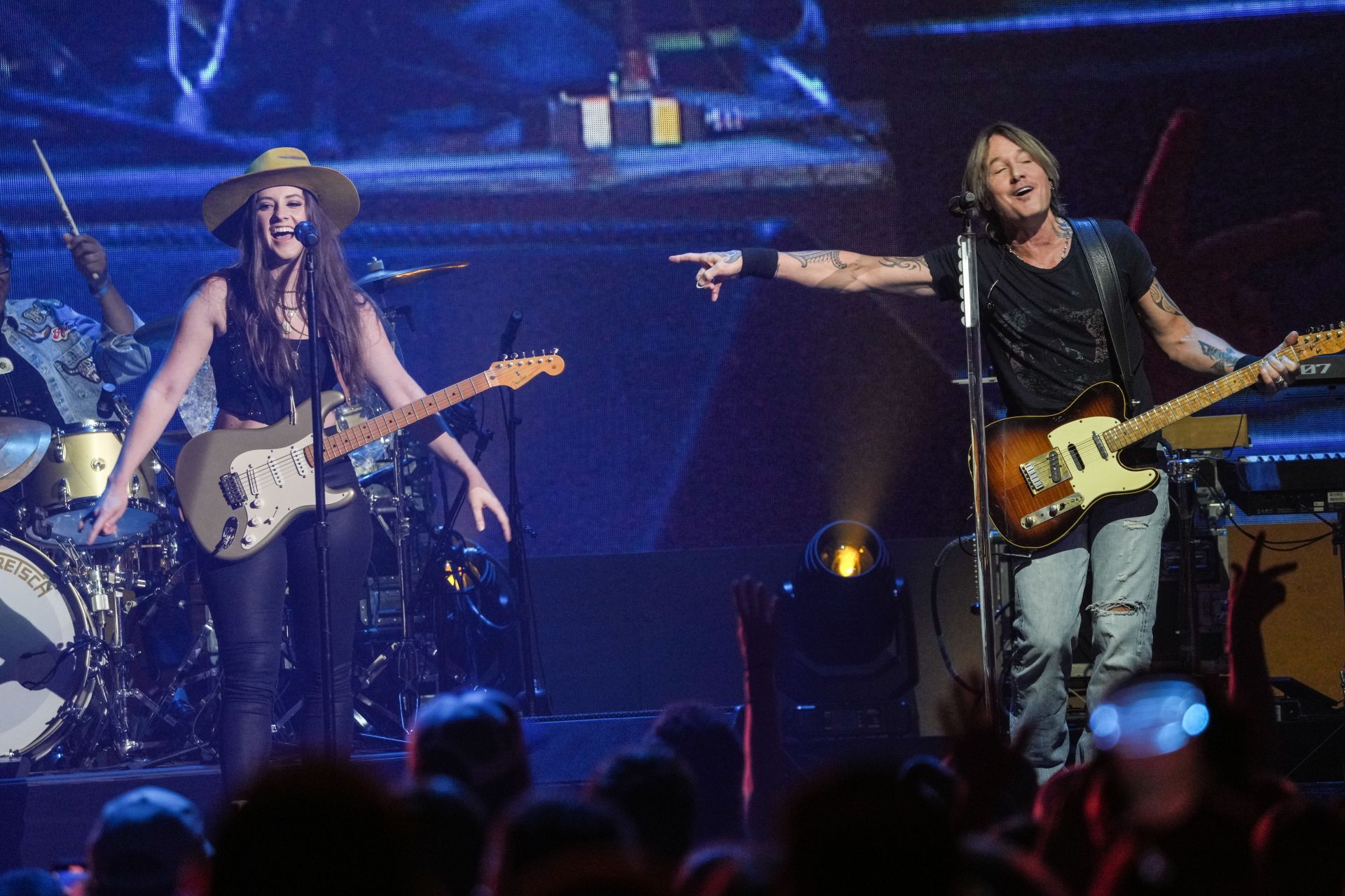 Baugh and Urban at the 2024 iHeartCountry Festival - Show - Source: Getty