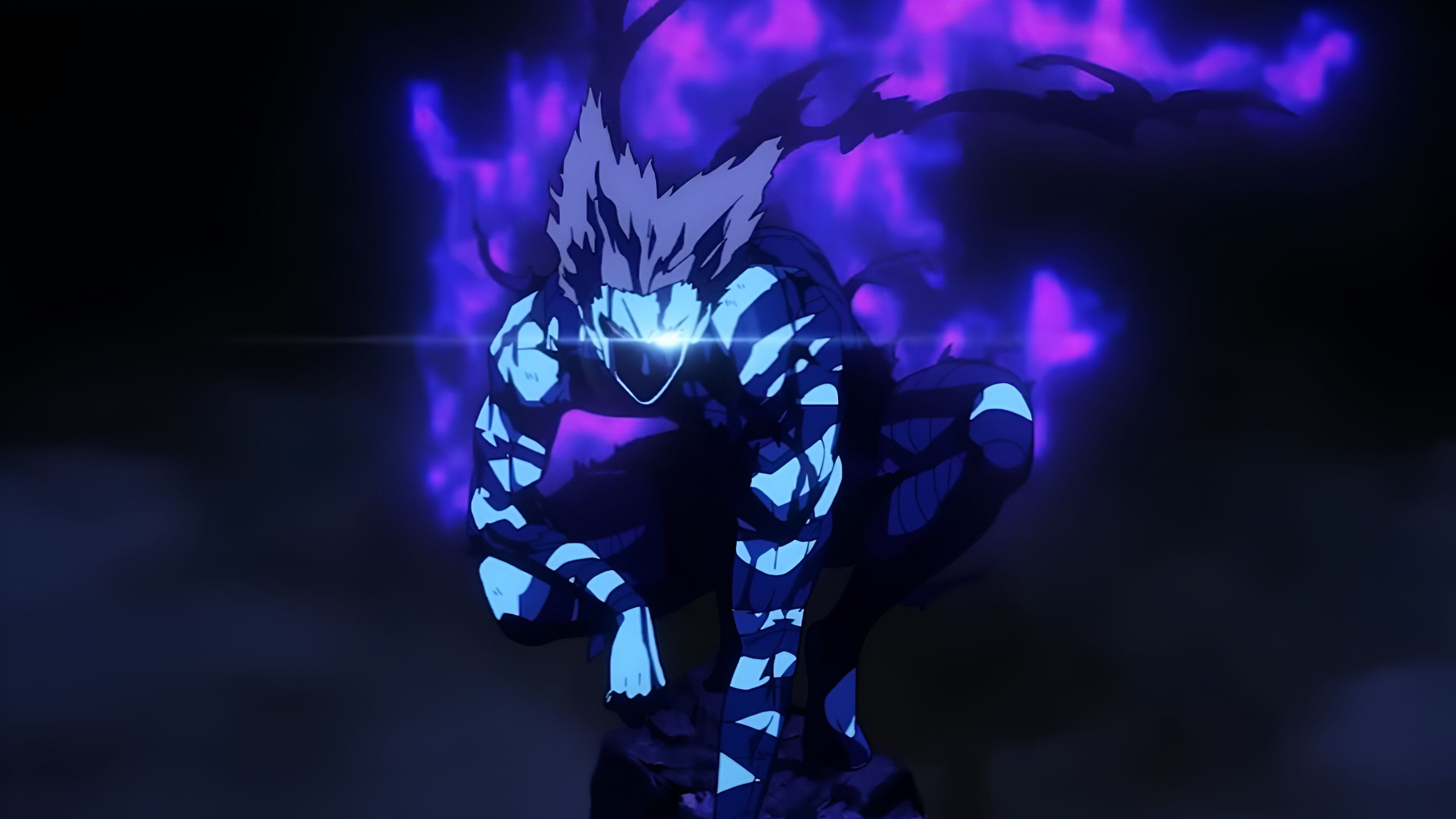 Garou evolving though his fights in One Punch Man Season 3 Episode 5