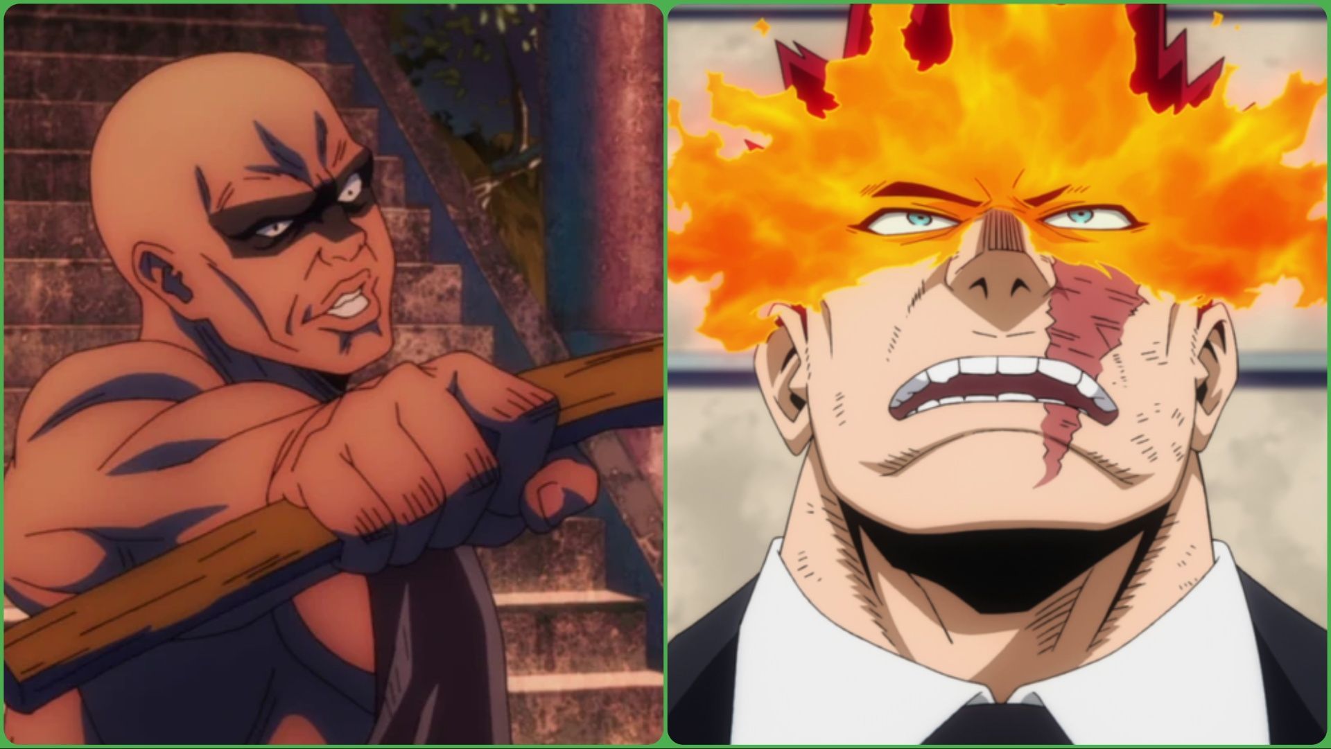 Juzo and Endeavor (Image Credit: MAPPA and Studio Bones)