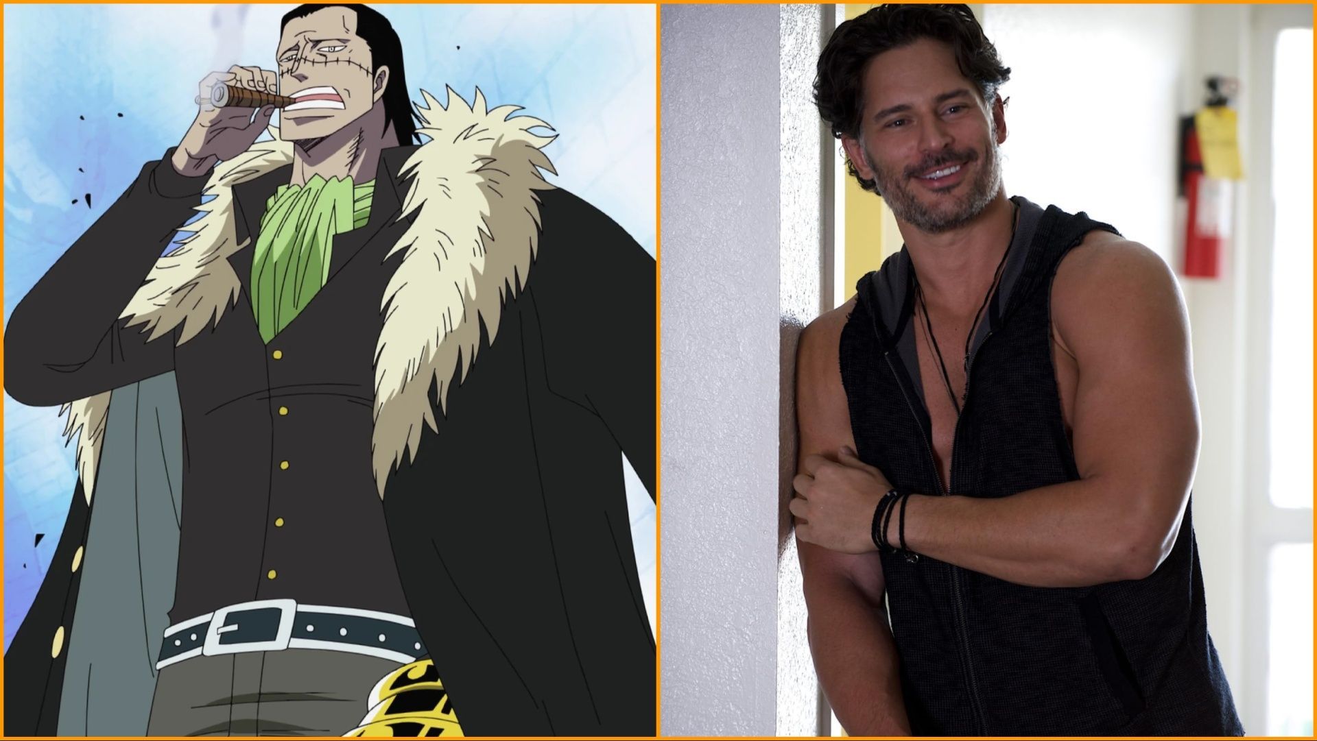 Crocodile and Joe Manganiello (Image Credit: Toei Animation and Warner Bros. Entertainment Inc. and Ratpac-Dune Entertainment LLC)