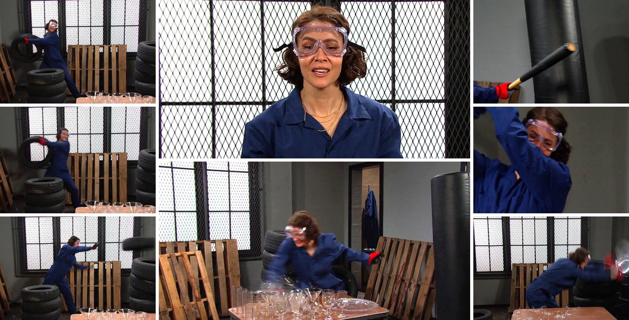 Days of our Lives&#039; Sarah smashing things. | Image Source: Peacock