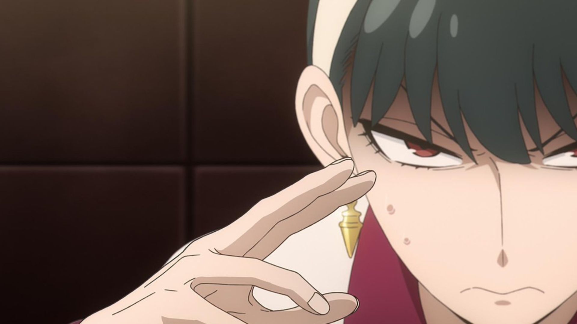 Yor playing as seen in anime (Image credit: Wit Studio and CloverWorks)