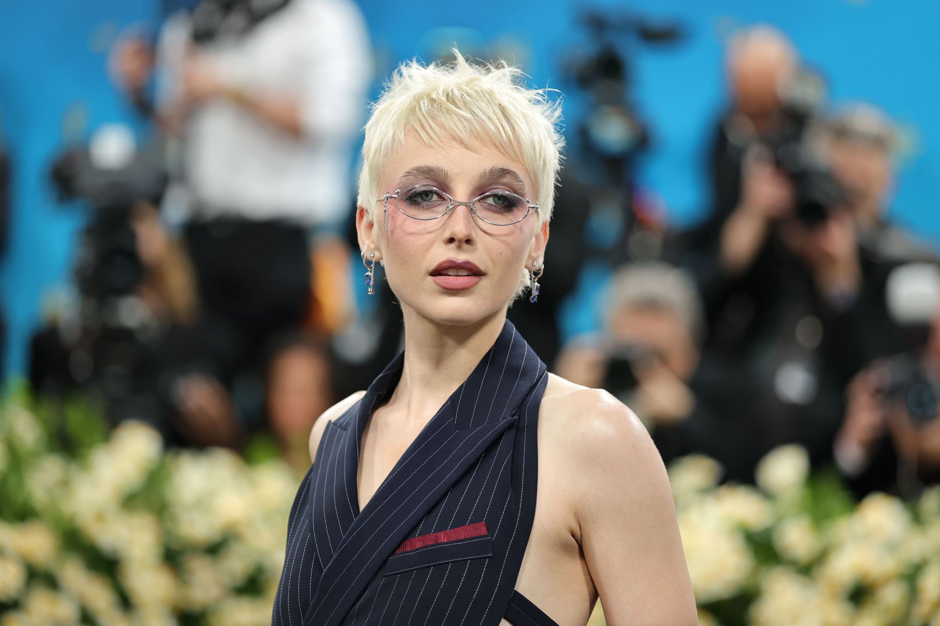 Emma Chamberlain at The 2025 Met Gala Celebrating &quot;Superfine: Tailoring Black Style&quot; - Arrivals - Source: Getty